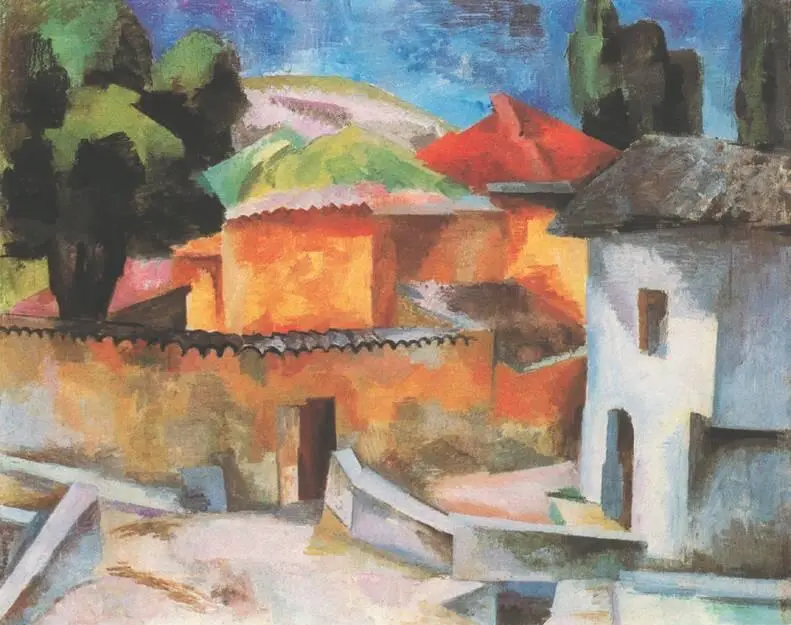 Р Фальк Крымский дворик В послевоенные годы работы Фалька обрели строгость - фото 256