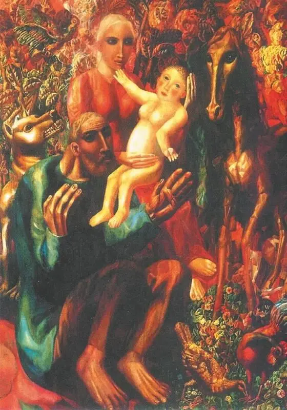 П Филонов Крестьянская семья Святое семейство 1914 год Русский музей - фото 260