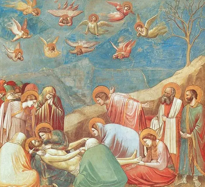 Джотто Оплакивание Христа Фрагмент около 13051308 годов капелла дель - фото 43
