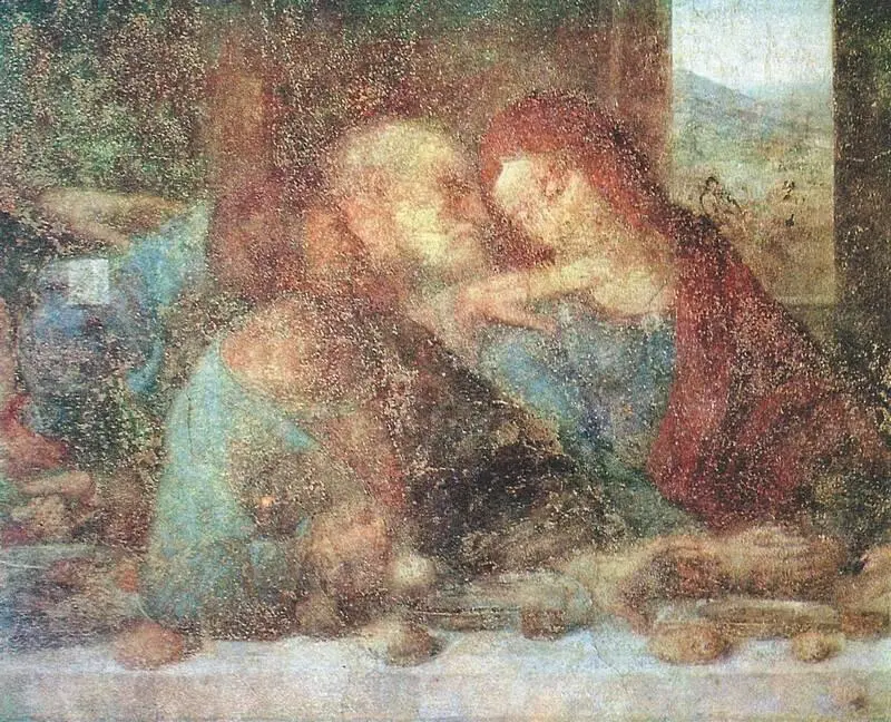 Л да Винчи Тайная вечеря Фрагмент около 14951497 годов монастырь - фото 82