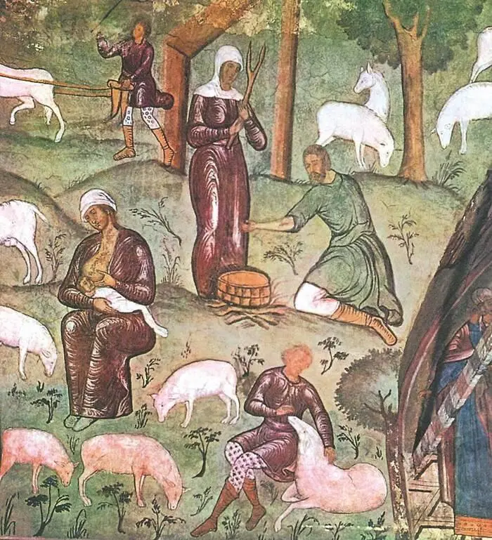 Ф Игнатьев Ф Федоров Сцены из жизни Адама и Евы 17151716 годы церковь - фото 178
