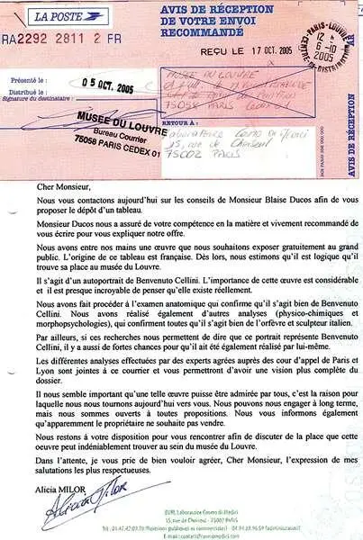 Сертификат выписанный в Лувре и почтовый конверт Итак получив сертификат на - фото 19