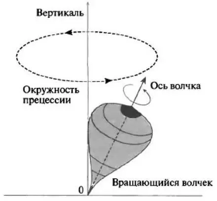Рис 33 Волчок вращающийся вокруг оси наклоненной по отношению к вертикали - фото 36