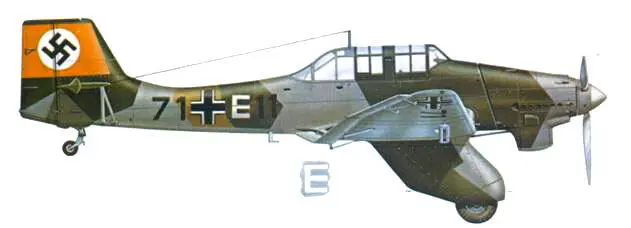 Ju 87A1 из StG 167 193738 г Ju 87B1 из StG 11939 г Учебный Ju - фото 124