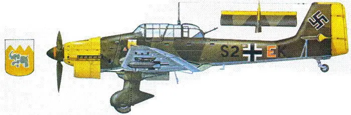 Ju 87B1 из StG 77 операция Марита Греция апрель 1941 г Ju - фото 127