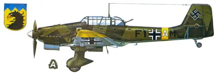 Ju 87B2 из StG 77 Восточный фронт 1941 г Ранний Ju 87D1 из StG 2 - фото 129