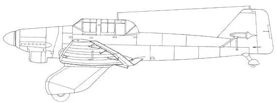 Ju 87 V3 Ju 87 V4 Ju 87 Al Ju 87 Al вид сверху - фото 31