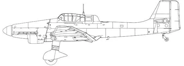 Ju 87 Н Звено из трех Ju 87 В1 сфотографированное в ходе облета На - фото 62