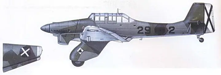 Один из нескольких Ju 87А из StG 163 Испания 1936 г Ju 87А2 из StG - фото 171