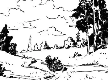 И вот мы сидим в плетёном тарантасе на пышно положенном в него сене Клавдичка - фото 29