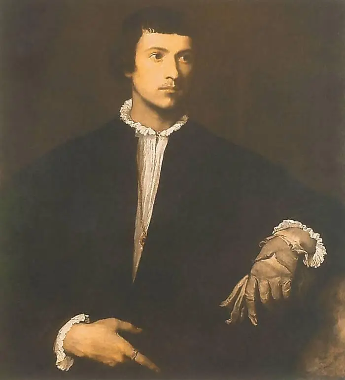 Тициан Юноша с перчаткой начало 1520х Лувр Париж Тициан был дружен со - фото 37