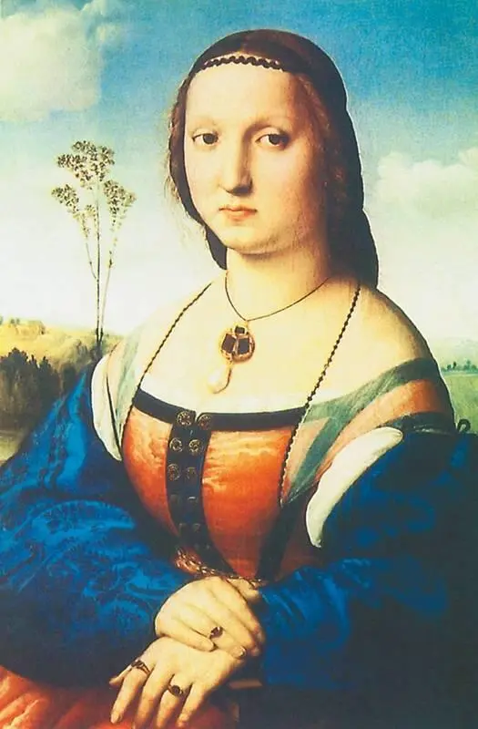 Рафаэль Портрет Маддалены Дони ок 1506 галерея Питти Флоренция Полотно - фото 48