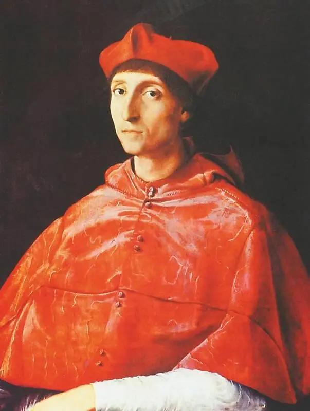 Рафаэль Портрет кардинала ок 1512 Прадо Мадрид Человек с которым - фото 52