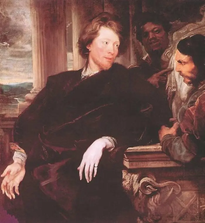 А Ван Дейк Джордж Гейдж разглядывающий статуэтку ок 1623 Национальная - фото 79