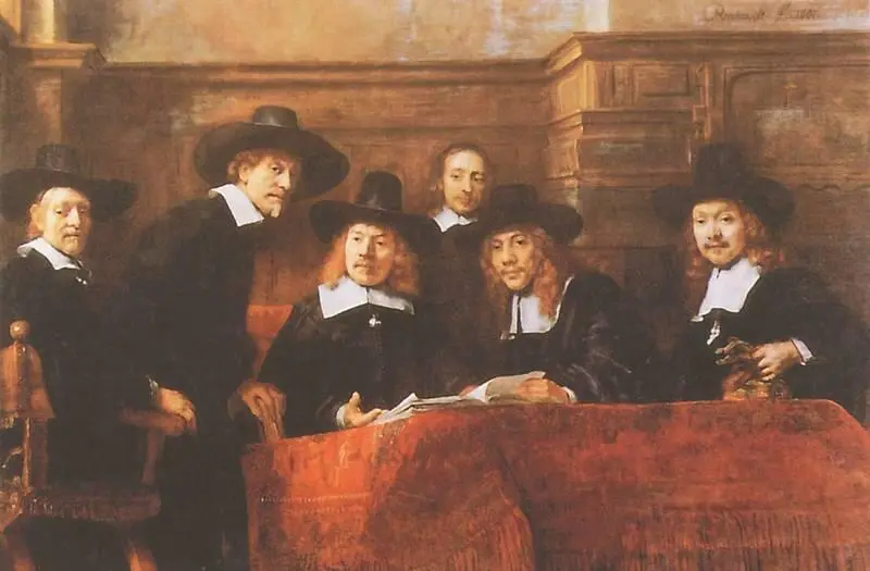 Рембрандт Синдики цеха суконщиков 1662 Рейксмузеум Амстердам Несколько - фото 86