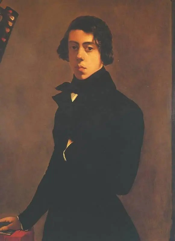 Т Шассерио Автопортрет 1835 Лувр Париж С Автопортрета смотрит на нас - фото 150