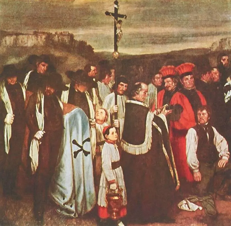 Г Курбе Похороны в Орнане Фрагмент 1850 Лувр Париж Приверженец - фото 154