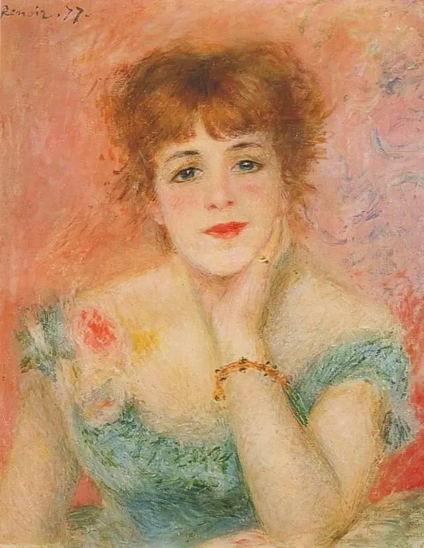 О Ренуар Портрет Жанны Самари 1877 ГМИИ Москва Ренуар много работал на - фото 175