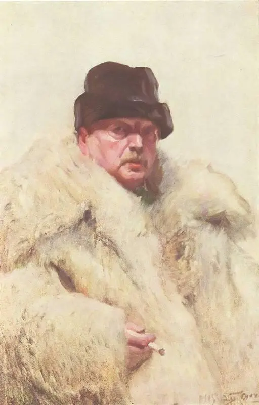 А Цорн Автопортрет в волчьей шубе 1915 музей Цорна Мура Парижские - фото 187