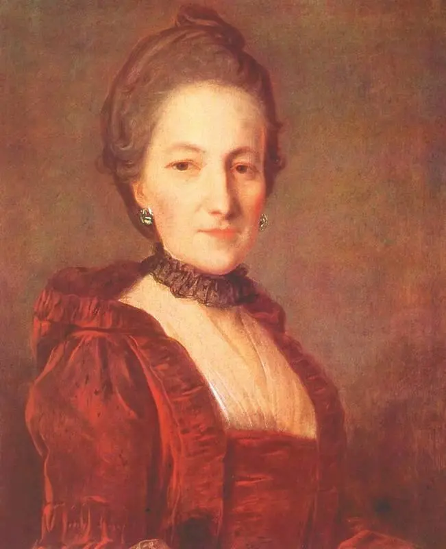 Ф С Рокотов Портрет неизвестной в темнокоричневом платье 1760е - фото 202