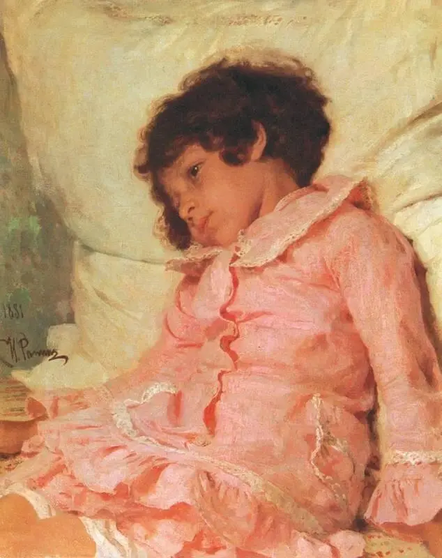 И Е Репин Портрет Нади Репиной 1881 Государственный художественный музей - фото 220