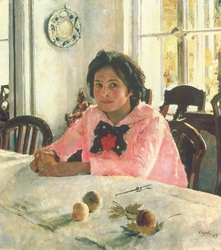 В А Серов Девочка с персиками 1887 Третьяковская галерея Москва Во - фото 224