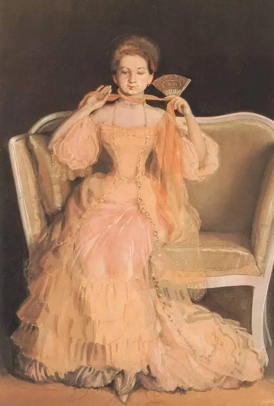 К А Сомов Дама в розовом платье 1903 Третьяковская галерея Москва - фото 227
