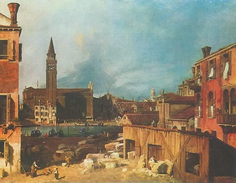 А Каналетто Мастерская мраморщико в в СенВитале ок 1730х Национальная - фото 38