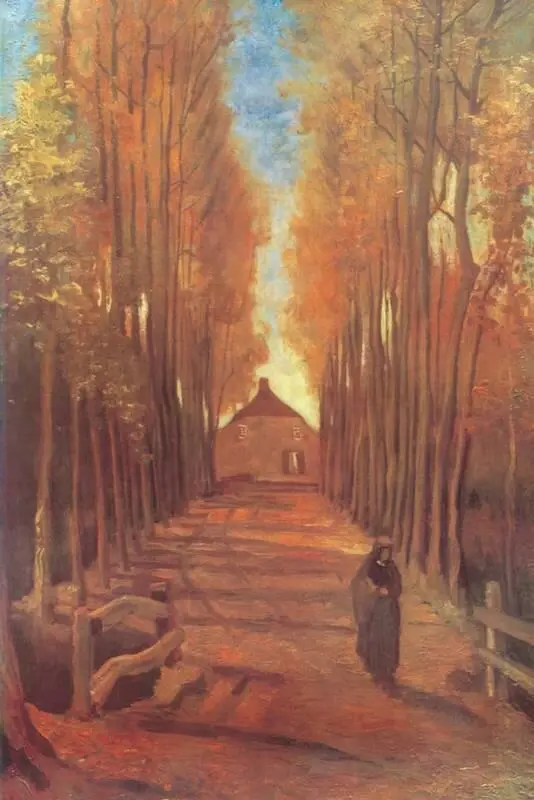 В Ван Гог Осенняя аллея 1884 частное собрание Роттердам Зимой 1888 - фото 105