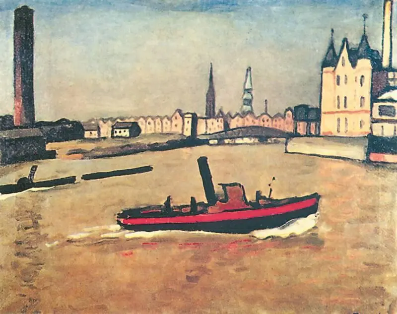 А Марке Гамбургский порт 1909 Эрмитаж СанктПетербург По - фото 122