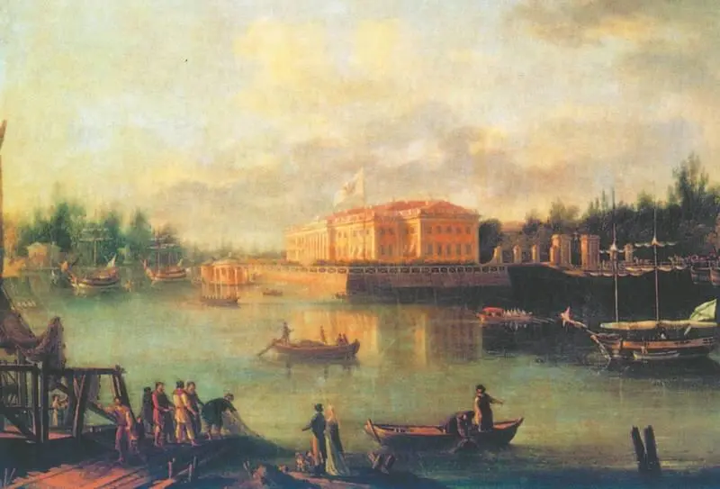 С Ф Щедрин Вид на Каменноостровский дворец через Большую Невку со стороны - фото 133