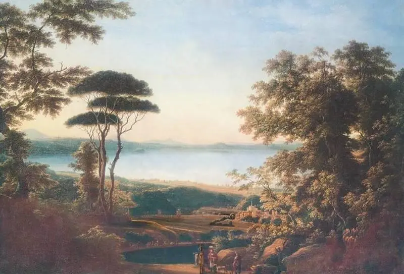 Ф М Матвеев Вид Больсенского озера в Италии 1819 Русский музей - фото 136