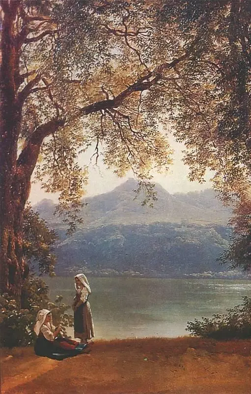 С Ф Щедрин Озеро Альбано в окрестностях Рима Фрагмент 1825 Русский - фото 147