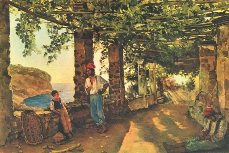 С Ф Щедрин Терраса на берегу моря 1828 Третьяковская галерея Москва - фото 150