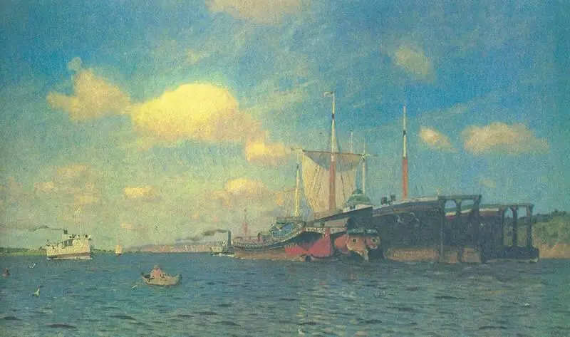 И И Левитан Свежий ветер Волга 1895 Третьяковская галерея Москва - фото 186