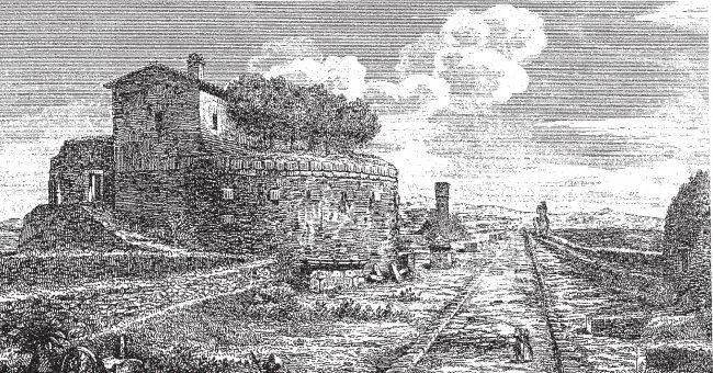 Казаль Ротондо Рисунок XIX века Еще одна фантазия Канины украшает дорогу - фото 206