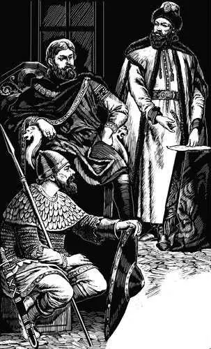 Ближе к ночи Стрешнев Бердыш и десятские расселись на длинных ослонах в огиб - фото 3