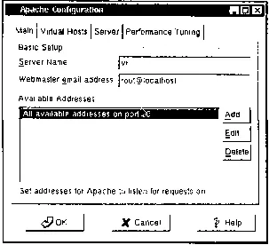 Рис 71 Главное окно программы Apache Configuration С помощью визуальной - фото 38