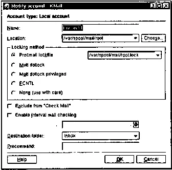 Рис 84 Окно настроек аккаунта Local Mailbox Здесь необходимо заполнить - фото 44