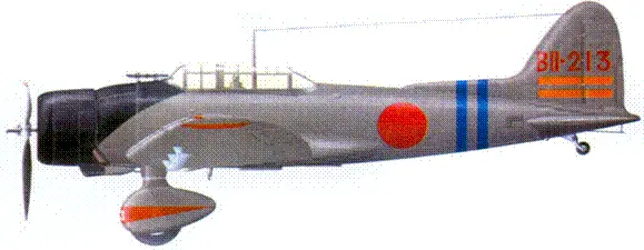 D3A1 с авианосца Хирю декабрь 1941 г D3A1 с авианосца Сорю декабрь - фото 128