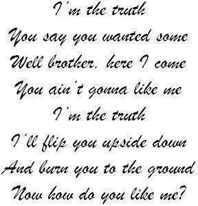 Except for a couple of interjected echoes by me during the chorus Truth was - фото 19