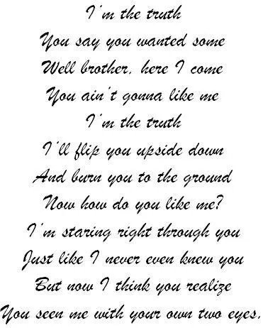 Except for a couple of interjected echoes by me during the chorus Truth was - фото 21