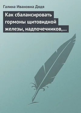 Галина Дядя Как сбалансировать гормоны щитовидной железы, надпочечников, поджелудочной железы обложка книги