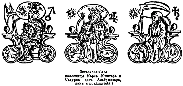 Рис 227 Средневековые изображения колесниц планет Марса Юпитера Сатурна - фото 67