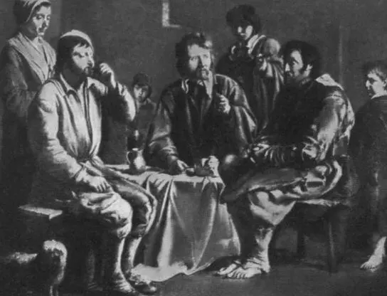 Отдых крестьян Художник Ж Ленаэн Лавка колониальных товаров Гравюра А - фото 47