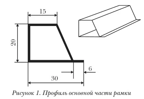 2 Ориентируясь на шаблон рис 2 выполните чертеж рамки Длина заготовки - фото 3