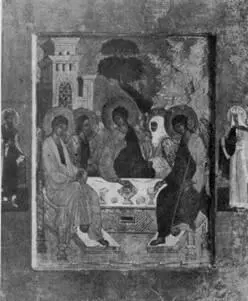 28 Троица ветхозаветная Икона Конец XVI в Ризница Троицкого собора 29 - фото 29