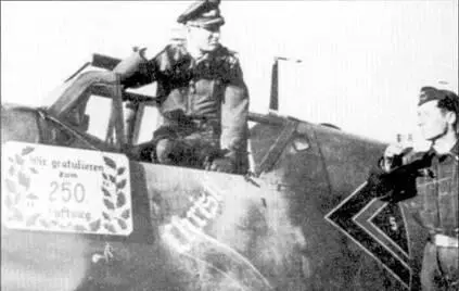 Командир 11JG52 Герхард Баркхорн одержал 250ю победу 13 февраля 1944 г - фото 144