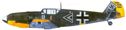 Bf 109F7 гауптмана Гюнтера Шольца Петсамо Финляндия сентябрь 1942 и - фото 164