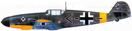 Bf 109F2 майора Гюнтера Фрейхера фон Мальтцана Бяла Церков июль 1941 г - фото 185